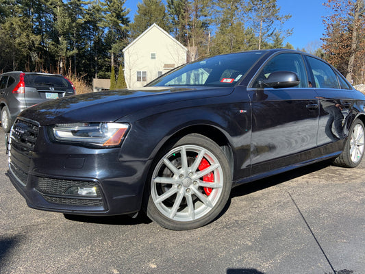 Check out the New Gen 3 Overlays on this 2016 Audi s4 in Porsche Red Powder-Coat